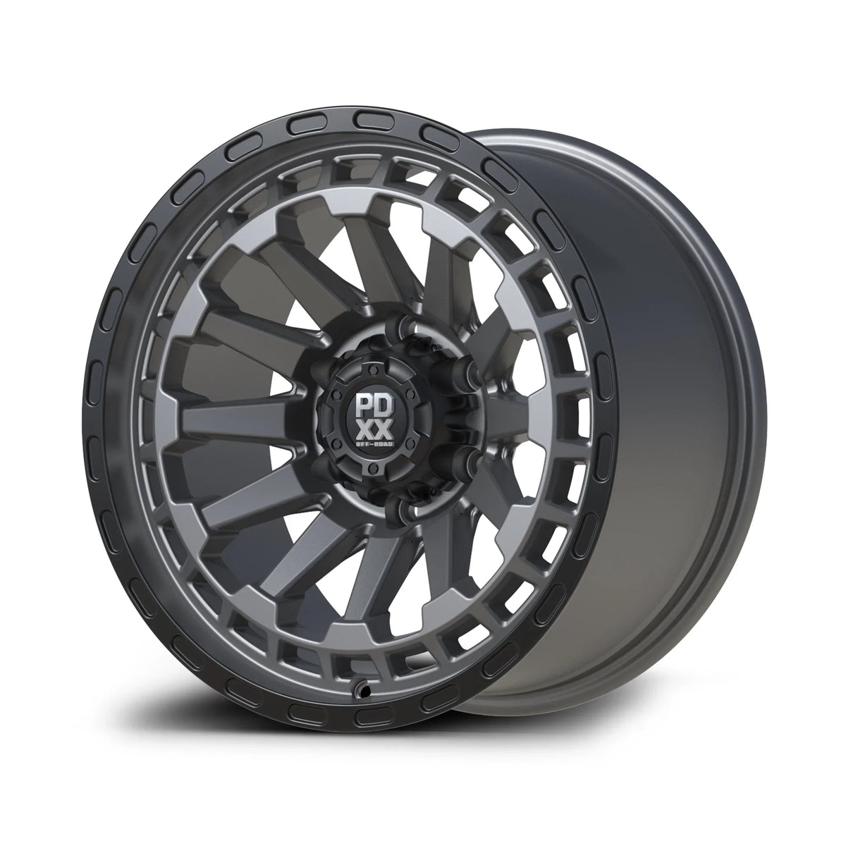 PDXX OFFROAD l BEAST SATIN GUNMETAL W/ BLACK RING