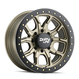 DIRTY LIFE 9303 DT-1 - SIMULATED BEADLOCK RING SATIN GOLD