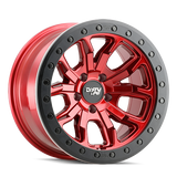 DIRTY LIFE 9303 DT-1 - SIMULATED BEADLOCK RING CRIMSON CANDY RED