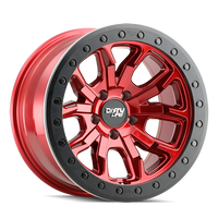 DIRTY LIFE 9303 DT-1 - SIMULATED BEADLOCK RING CRIMSON CANDY RED