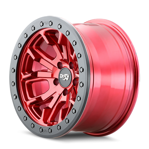 DIRTY LIFE 9303 DT-1 - SIMULATED BEADLOCK RING CRIMSON CANDY RED