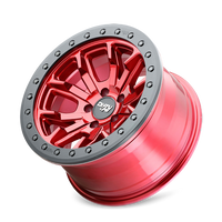 DIRTY LIFE 9303 DT-1 - SIMULATED BEADLOCK RING CRIMSON CANDY RED