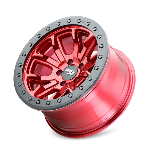 DIRTY LIFE 9303 DT-1 - SIMULATED BEADLOCK RING CRIMSON CANDY RED