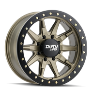 DIRTY LIFE 9304 DT-2 - SIMULATED BEADLOCK RING SATIN GOLD
