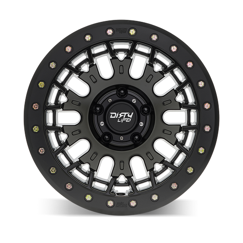 DIRTY LIFE DUAL TEK 9317 DT-3 - SIMULATED BEADLOCK RING MATTE BLACK