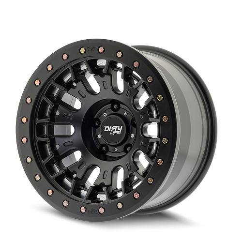 DIRTY LIFE DUAL TEK 9317 DT-3 - SIMULATED BEADLOCK RING MATTE BLACK