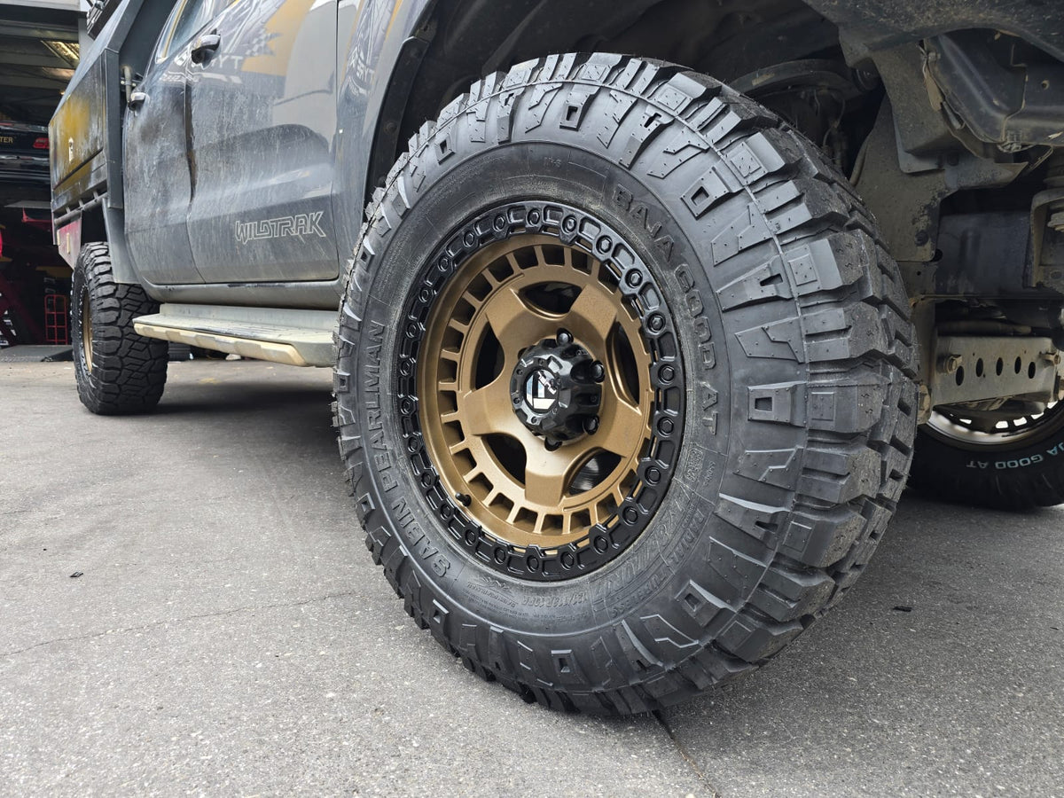 MATTE BRONZE BLACK RING 17" SABIN ALL TERRAIN WHEELS AND TYRES PACKAGE