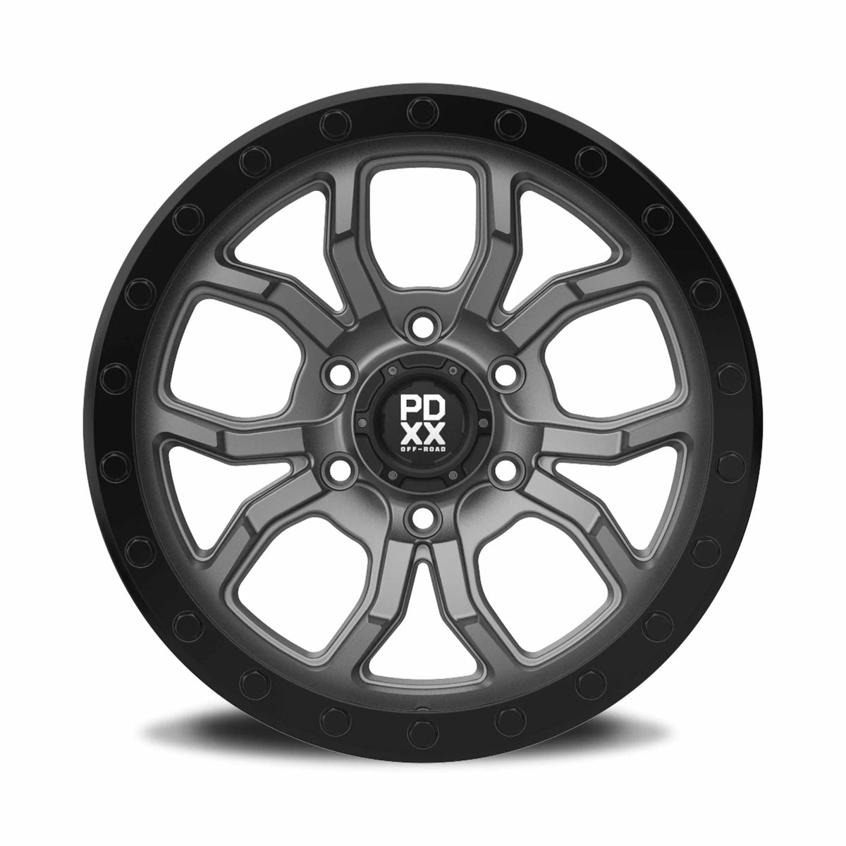 PDXX OFFROAD l FURY SATIN GUNMETAL W/BLACK RING