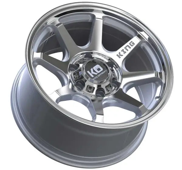 KING WHEELS GRAPPLER MACHINED SILVER