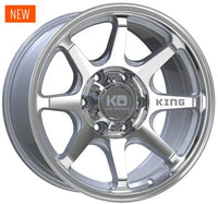KING WHEELS GRAPPLER MACHINED SILVER