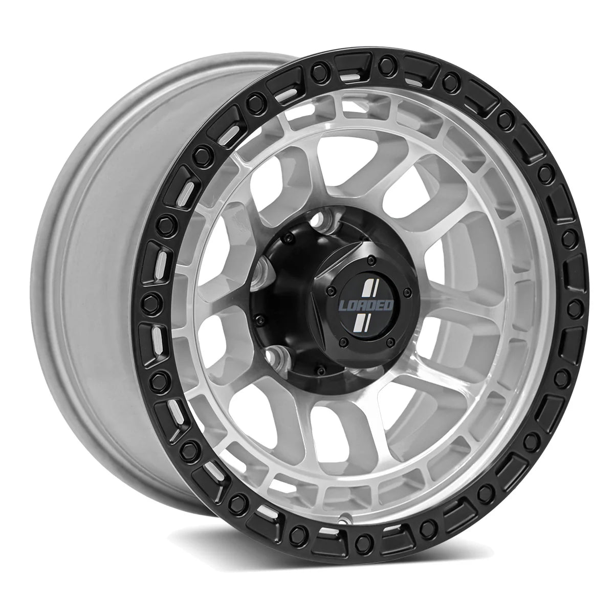 LOADED GIBB SILVER MACHINED / BLACK LIP