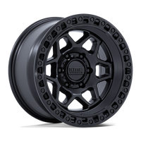 KMC TORX MATTE BLACK W/ GLOSS BLACK LIP