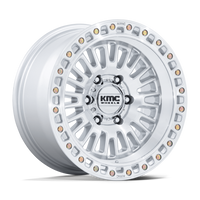 KMC AZTEC GLOSS SILVER W/ MACHINED FACE